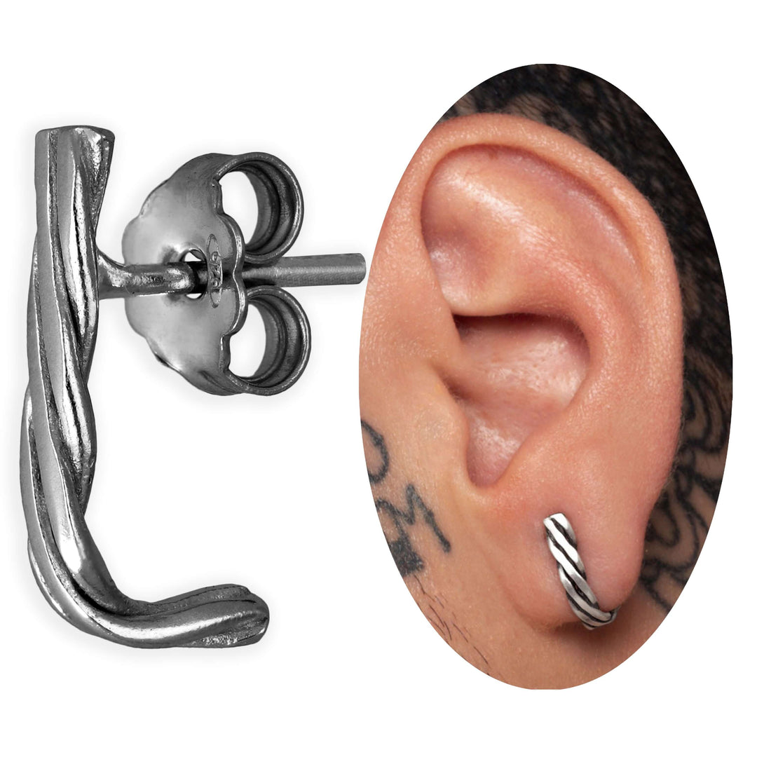 Men's knitted earring