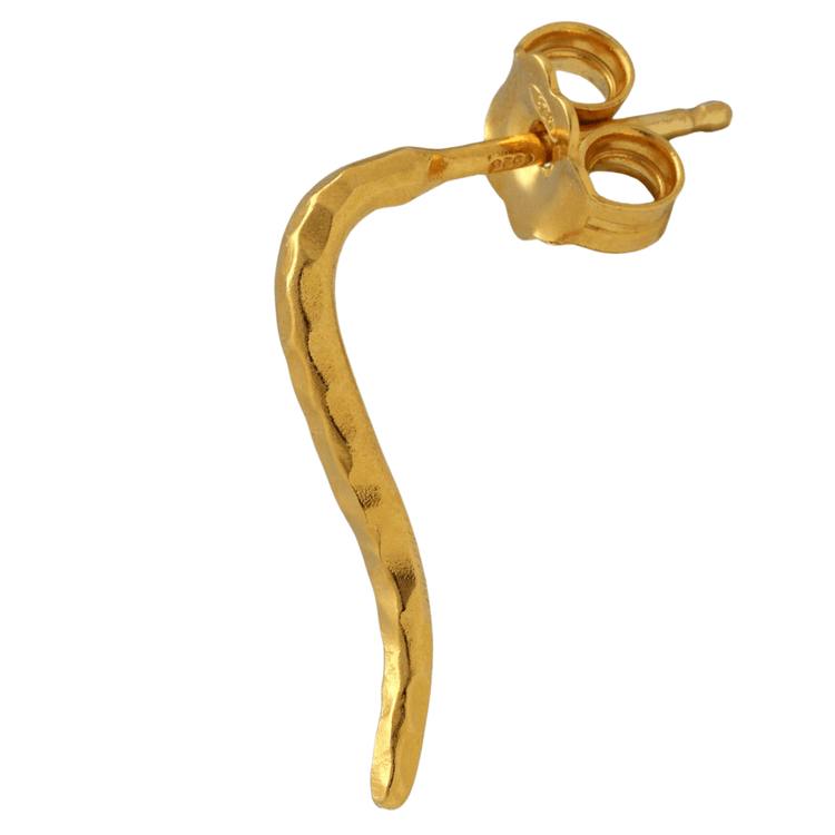 Ασημί με Μπλε Σετ από 3 σκουλαρίκια "Φίδι" από ασήμι 925 - κοσμήματα emmanuela