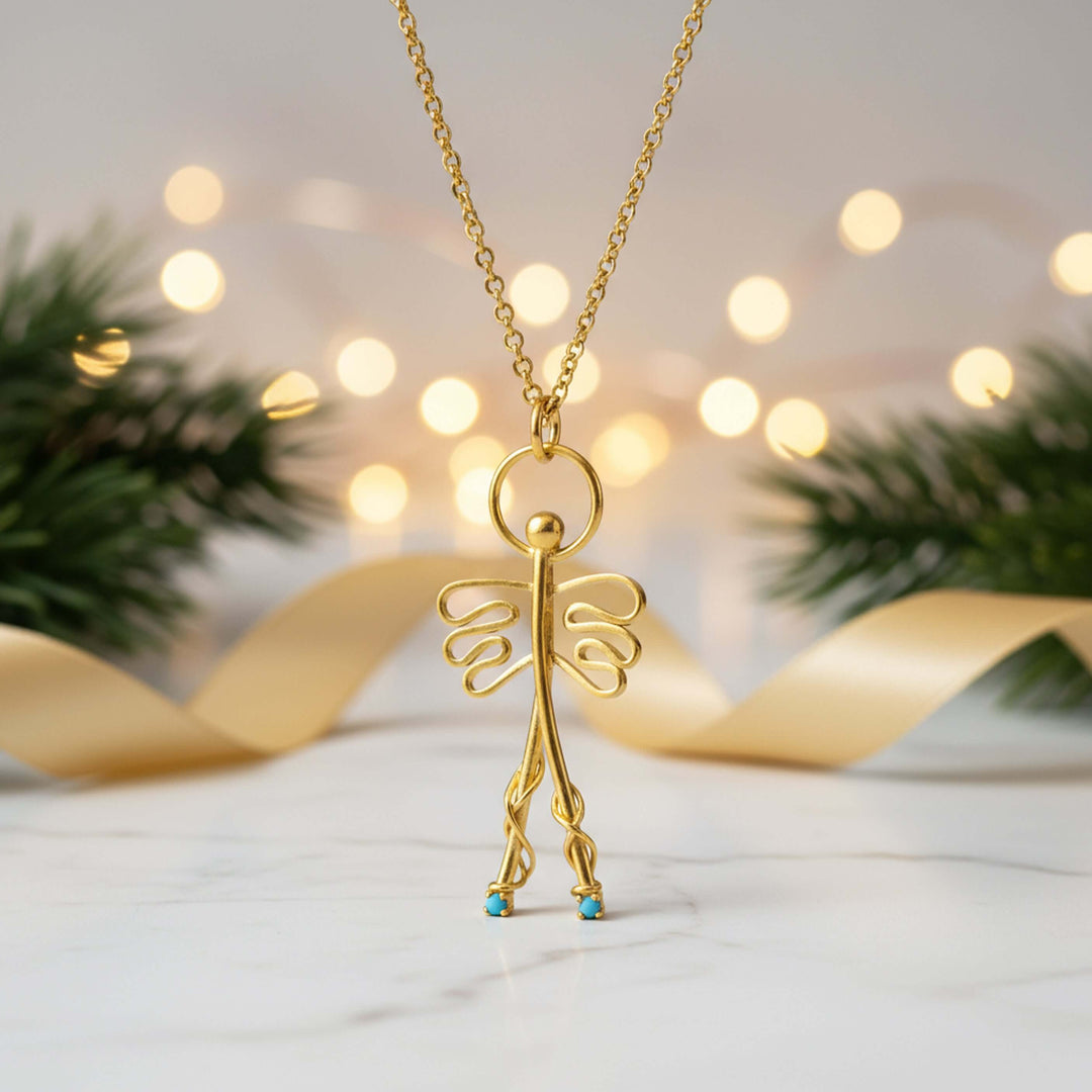 Pendant necklace - "Angel amulet"