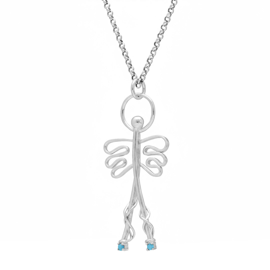 Pendant necklace - "Angel amulet"