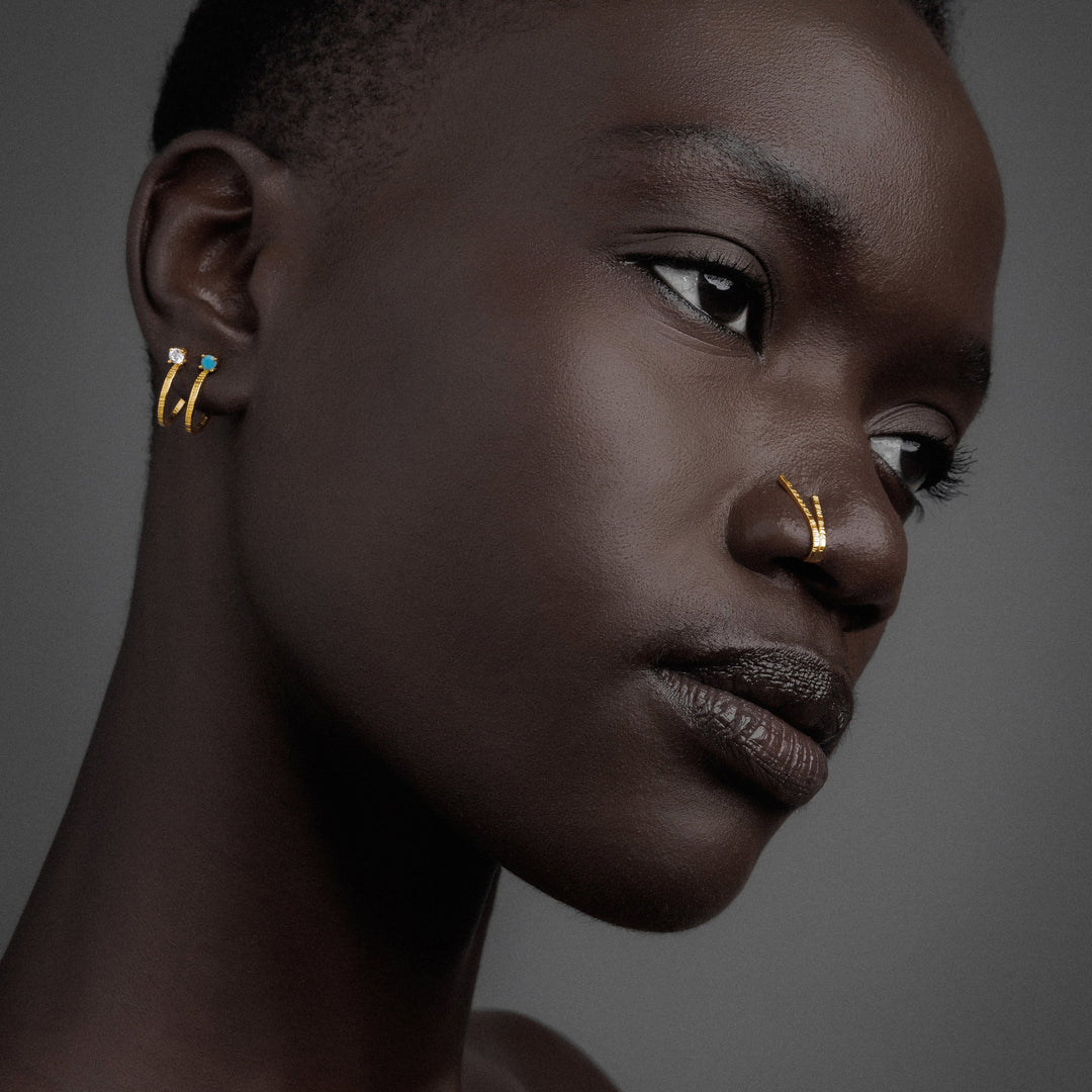 Jet Nose Earring