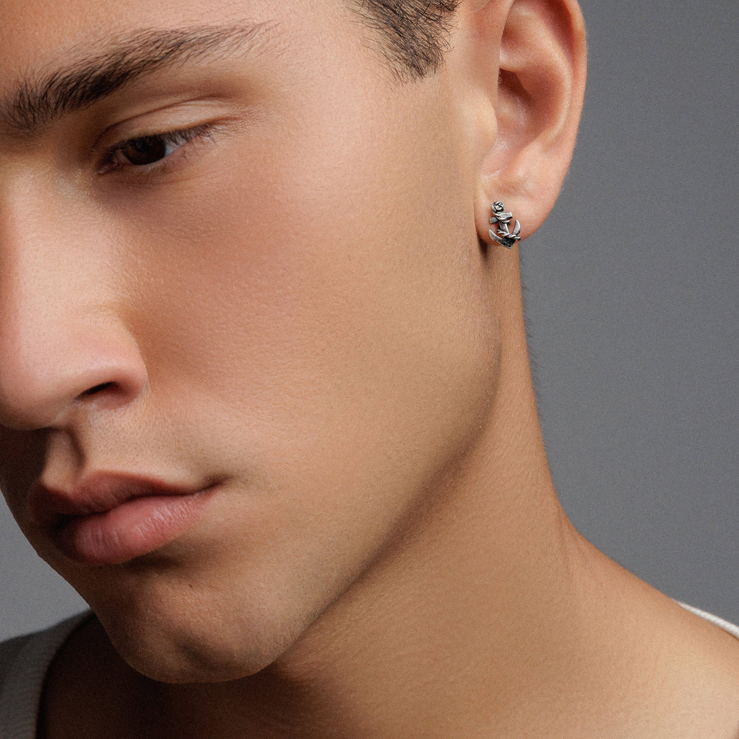 Men's "anchor" earrings