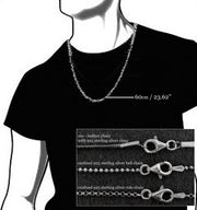 'Paper plane' necklace for men