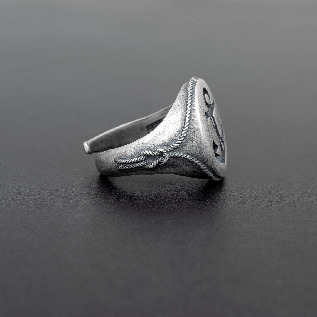 'Anchor' ring for men