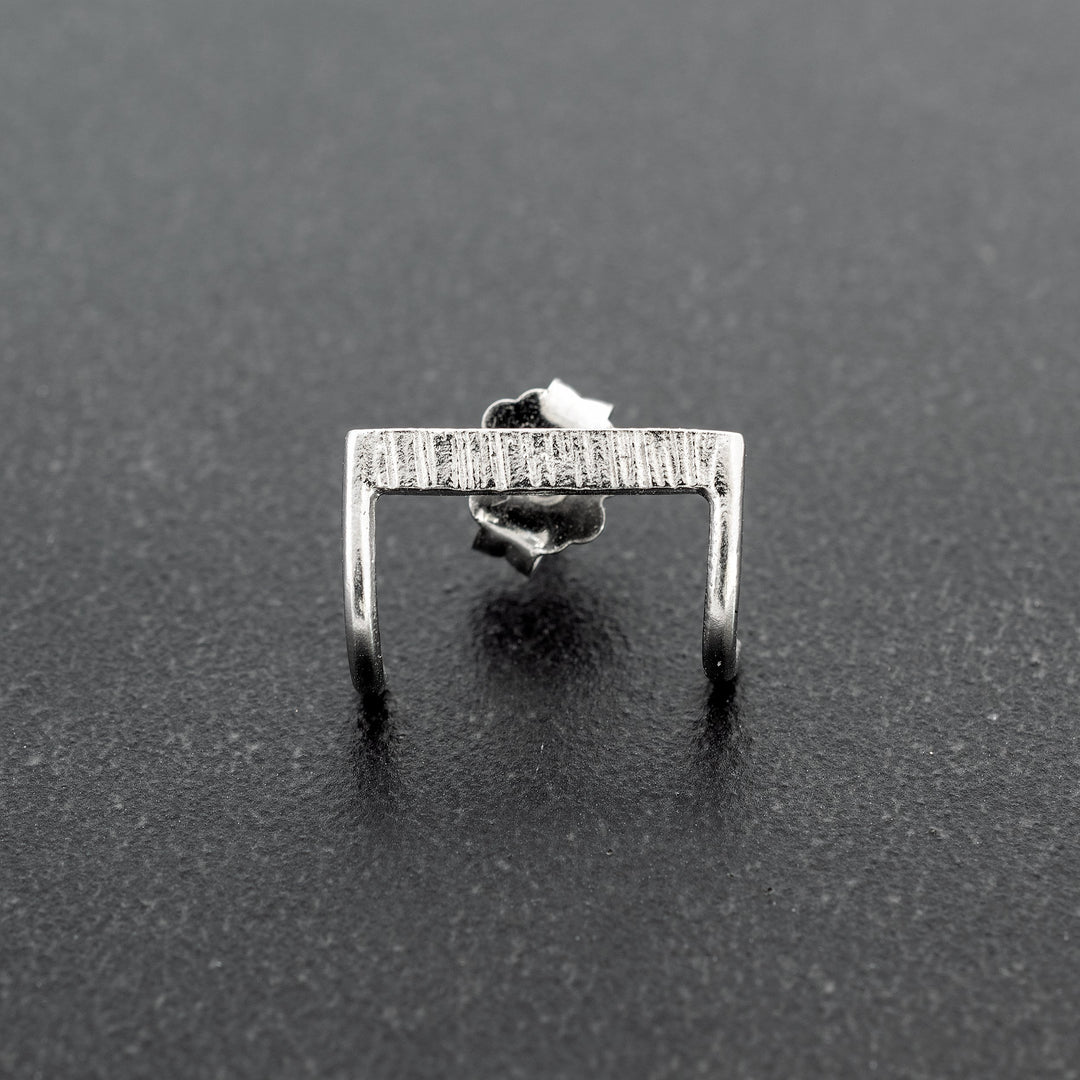 ΄Rectangle' earring for men