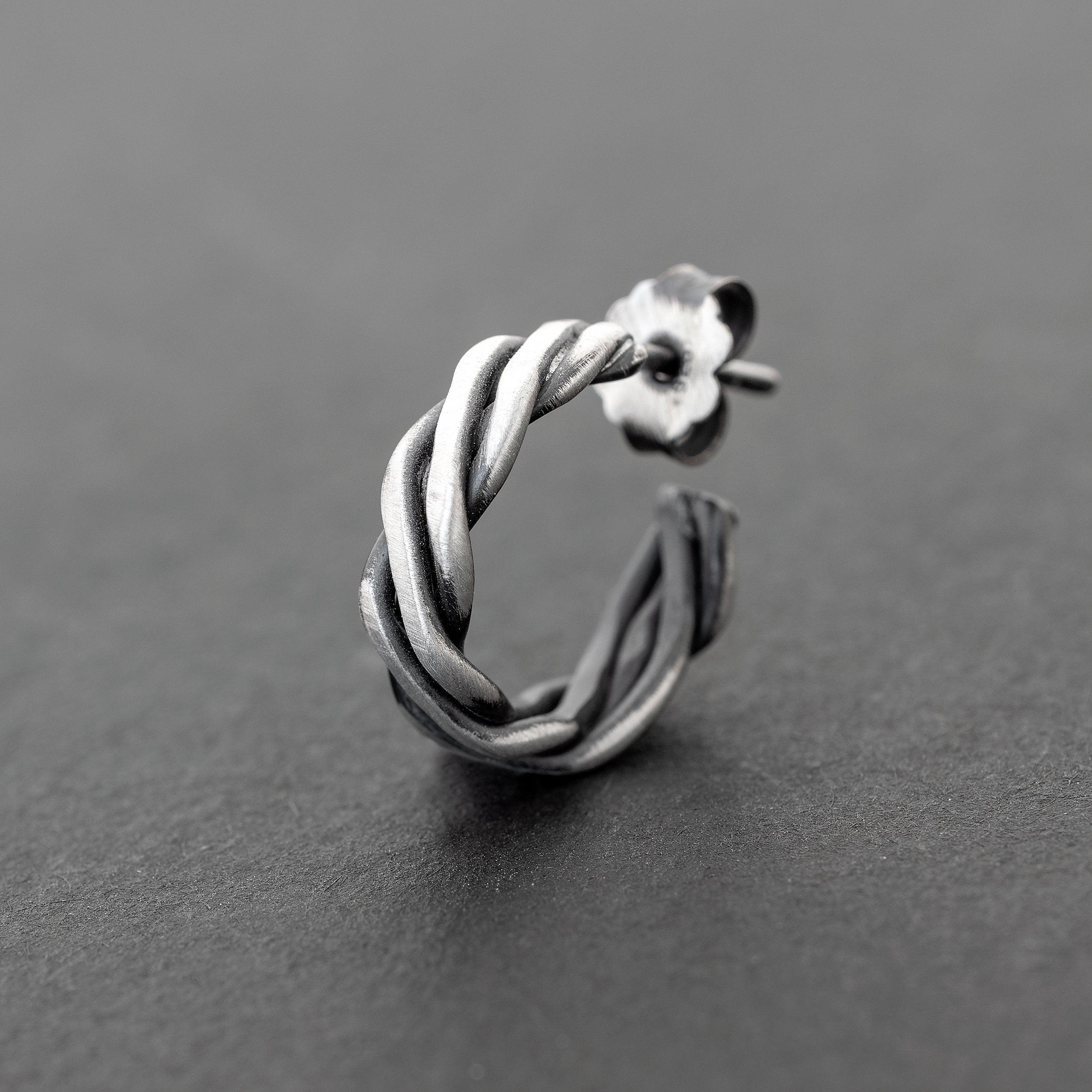 Men's hoop earring - Emmanuela - handcrafted for you®