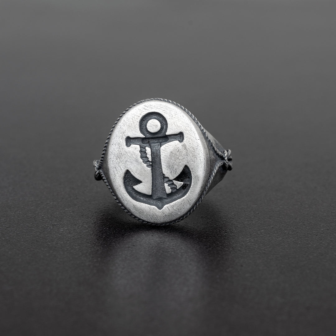 'Anchor' ring for men