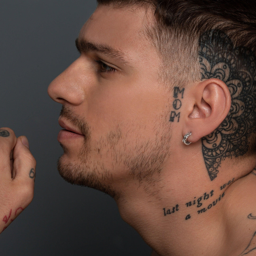 Men's hoop earring - Emmanuela - handcrafted for you®