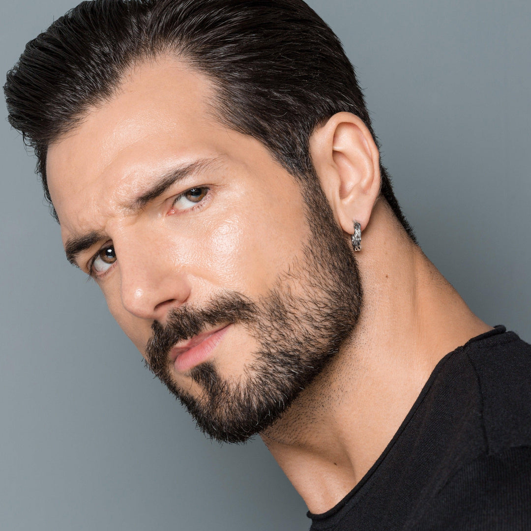 Men's hoop earring - Emmanuela - handcrafted for you®