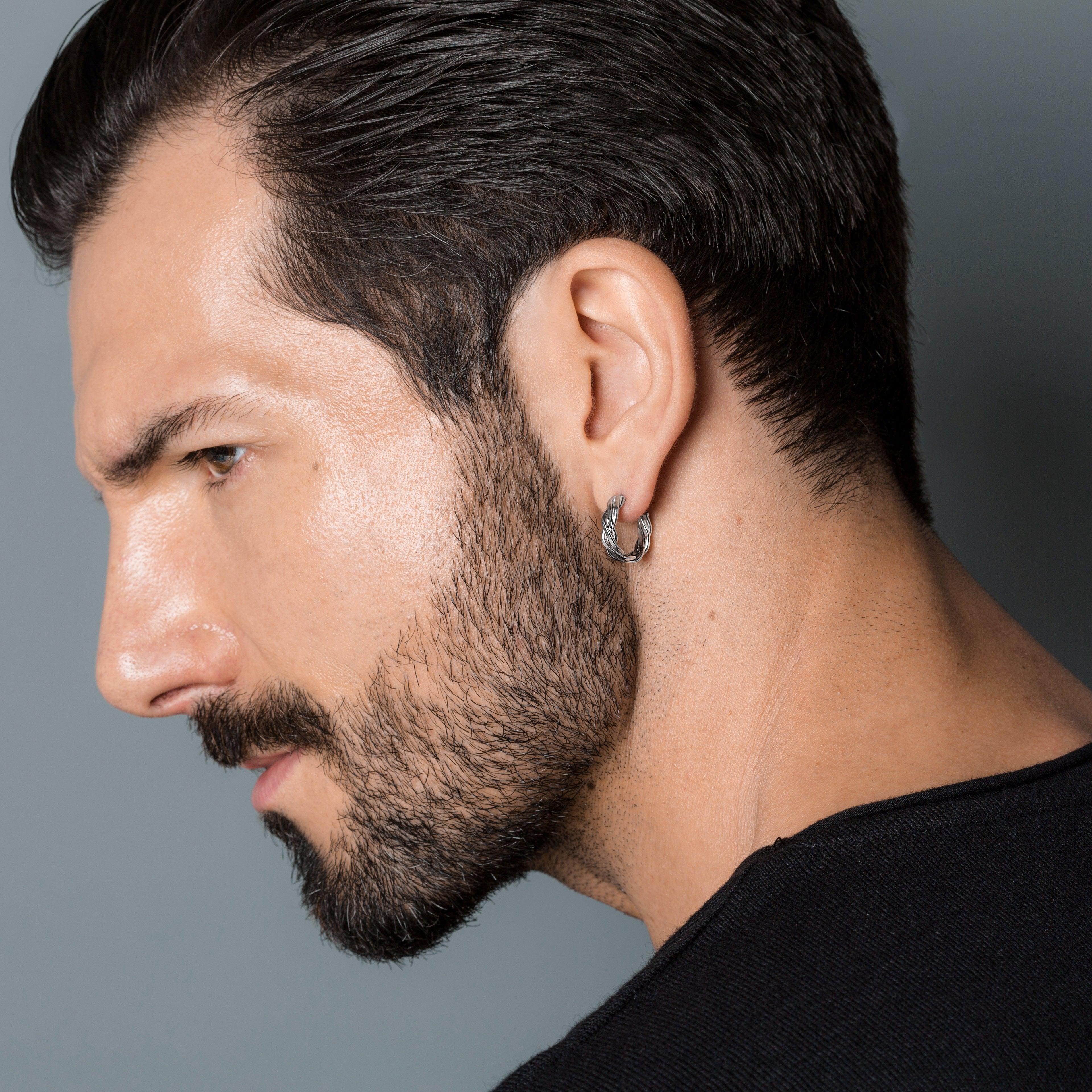Men's hoop earring - Emmanuela - handcrafted for you®