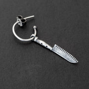 Ανδρικό σκουλαρίκι με "μαχαίρι" από ασήμι 925 - κοσμήματα emmanuela