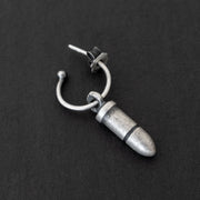 Ανδρικό σκουλαρίκι με "σφαίρα" από ασήμι 925 - κοσμήματα emmanuela