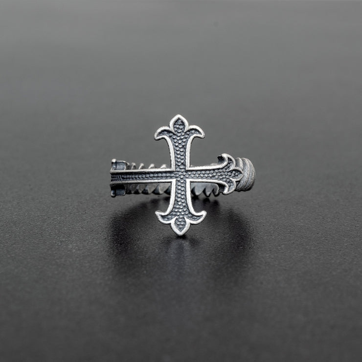 Δαχτυλίδι σταυρός από ασήμι 925 - κοσμήματα emmanuela
