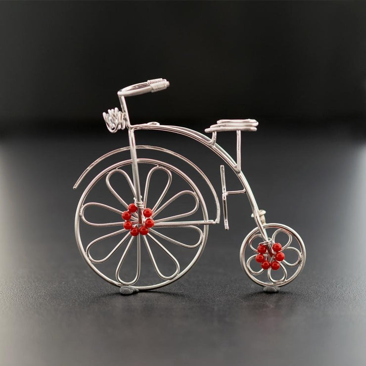 Καρφίτσα vintage "ποδήλατο" μεγάλη από ασήμι 925 - κοσμήματα emmanuela