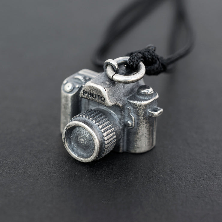 Κρεμαστό μενταγιόν "φωτογραφική μηχανή" από ασήμι 925 - κοσμήματα emmanuela