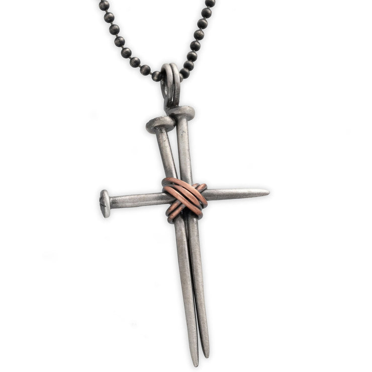 Κρεμαστός σταυρός από καρφιά από ασήμι 925 - κοσμήματα emmanuela