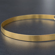 Μινιμαλιστικό τσόκερ με ραβδώσεις από ασήμι 925 - κοσμήματα emmanuela