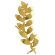 Σκουλαρίκι cuff "φύλλα ελιάς" από ασήμι 925 - κοσμήματα emmanuela
