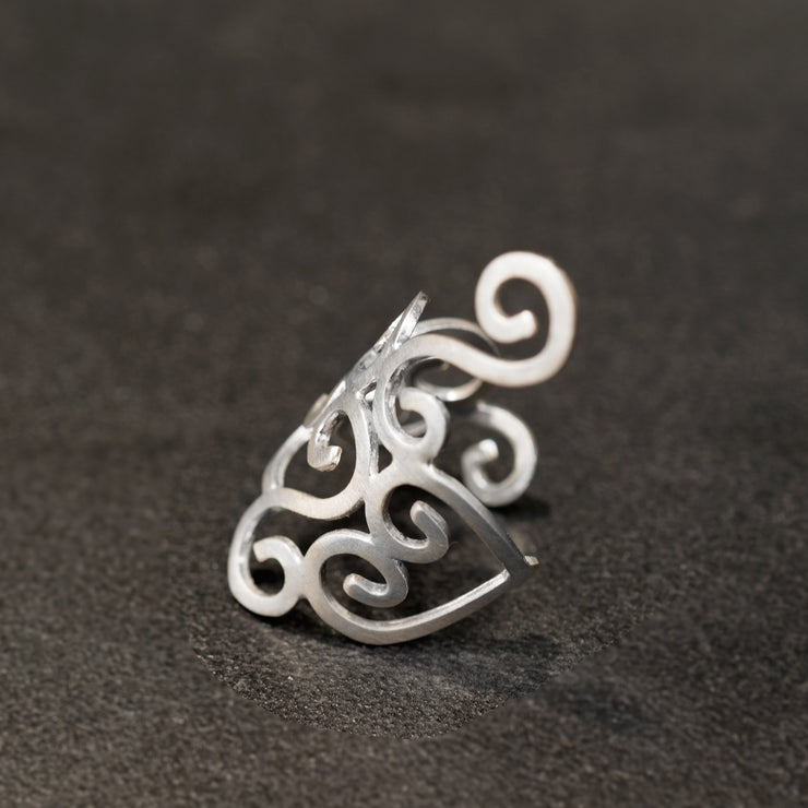 Σκουλαρίκι cuff σπείρες από ασήμι 925 - κοσμήματα emmanuela
